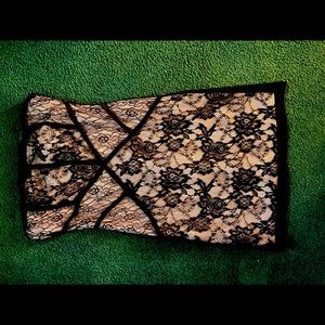 Black lace dress